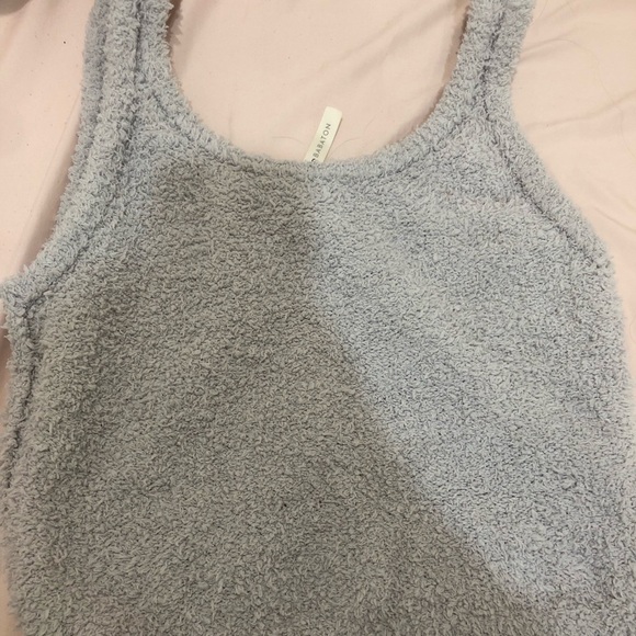 Babaton grey fur crop top - Picture 3 of 3